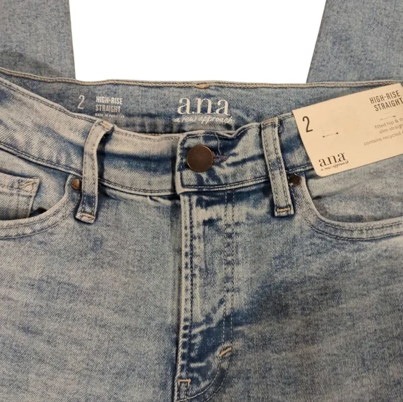 a.n.a High-Rise Straight Jeans - Picture 5 of 6